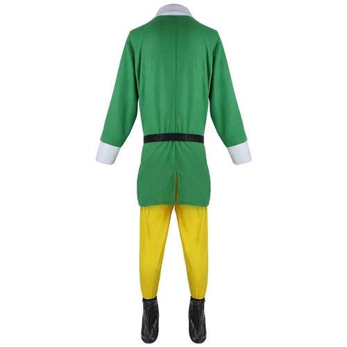 Christmas Elf Costume Christmas Buddy Santa Claus Green Suit