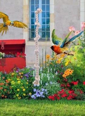 367A Bird Rope Ladder Cotton Rope with Knots for Cage