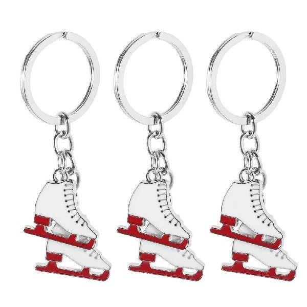 3 Pcs Skate Keychain Boot Clip Figures Skating Gifts Skates