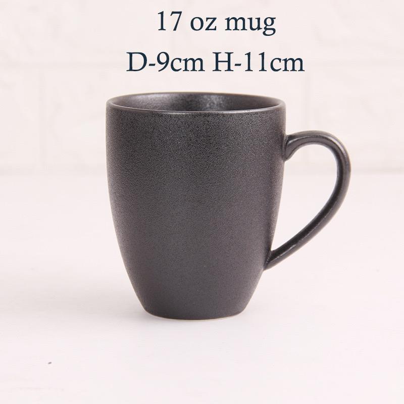 ceramic black plates bowl dinnerware Set of 4 set of 16件套