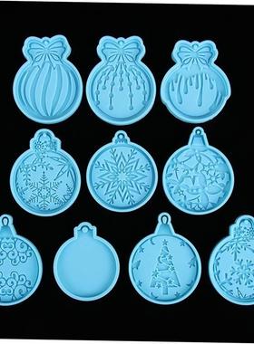 Christmas Ball Silicone Mould Keychain Pendant Epoxy Resin C