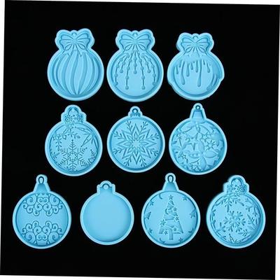 Christmas Ball Silicone Mould Keychain Pendant Epoxy Resin C