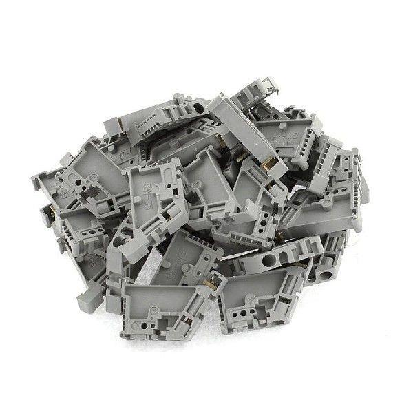 50Pcs 35mm DIN Rail Terminal B End Stopper Mounting