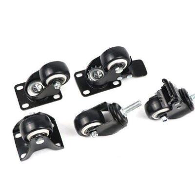 1pcs Load 60kg 1.5 inch Black Casters Directional/Universal