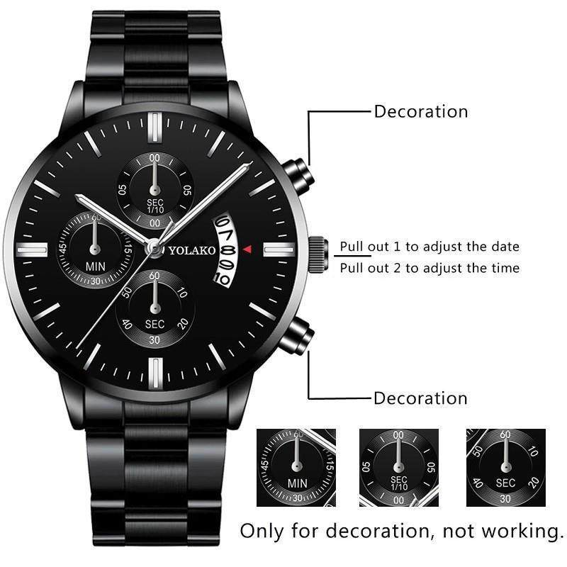 Fashion Men Watch Luxury Quartz Wristwatch Business Watches