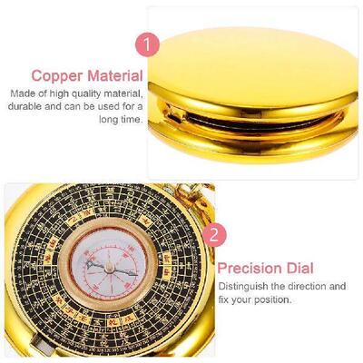 Survival Compass Professionalss Keychain Pure Copper Small
