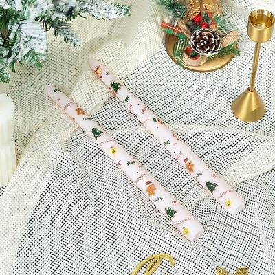 Long Christmas Candles, Gingerbread Man Party Table Decor