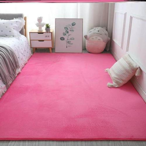 Fluffy Area Rugs for Bedroom Shaggy Floor Mat Carpet 地毯垫