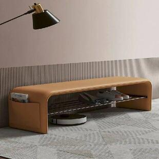 Nordic Entryway Ottoman Shoe Changing Bench Designer Coat