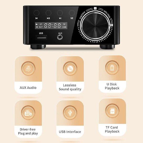 50Wx2 Digital Audio Power Amp With Digital Display CS8673E