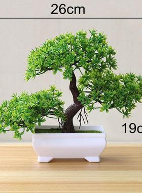 39Styles Green Artificial Plants Bonsai Small Pine Tree Pott