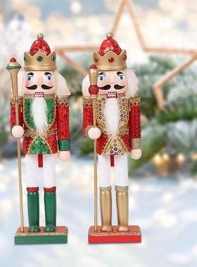 Set of 4 Nutcracker Figures 7inch for Seasonal Decor , 2pcs