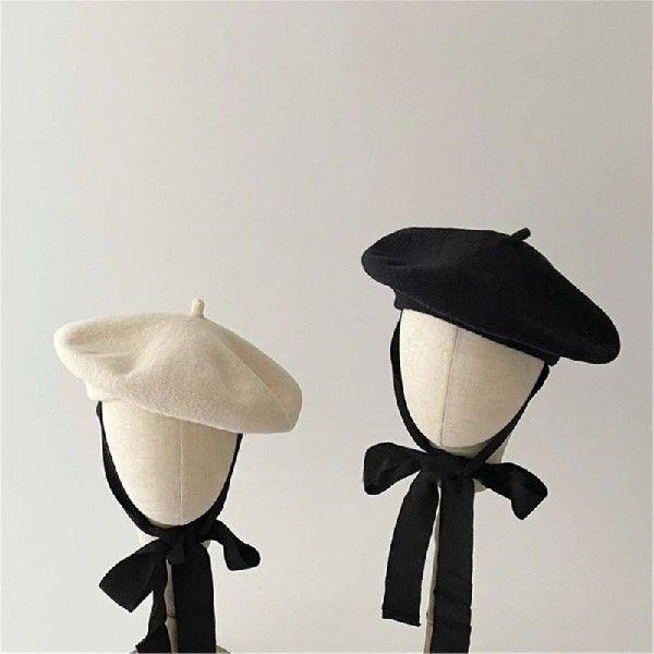 Fashionable Girls Hat Comfortable Warm with Adjustable Lace