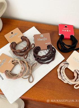 Bow scrunchie leather head band hair tie