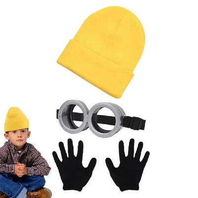 Funny Decorative Yellow Men Cosplay 3D Circular Glass