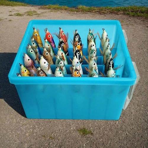 36 Grids Webfoot Octopus Egi Storage Organizer Box Squid