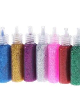 7 Pcs Glitter Glue for Kids Crafts Kits Children Kida