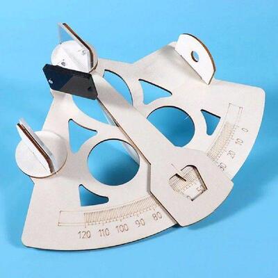 2 Pcs Nautical Measuring Instrument Wooden Science