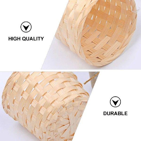 6 Pcs Woven Basket Storage Home Hamper Decorate Desktop