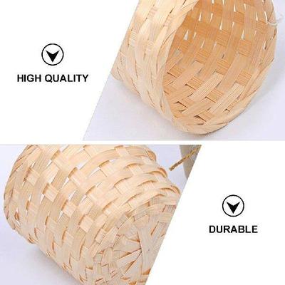 6 Pcs Woven Basket Storage Home Hamper Decorate Desktop