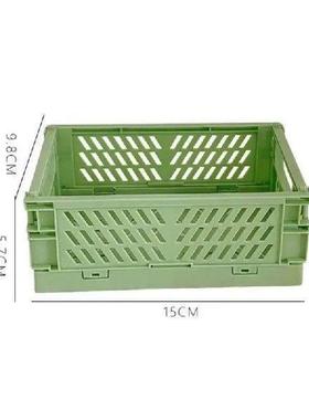 Crate Collapsible Storage Box Plastic Folding Basket Home