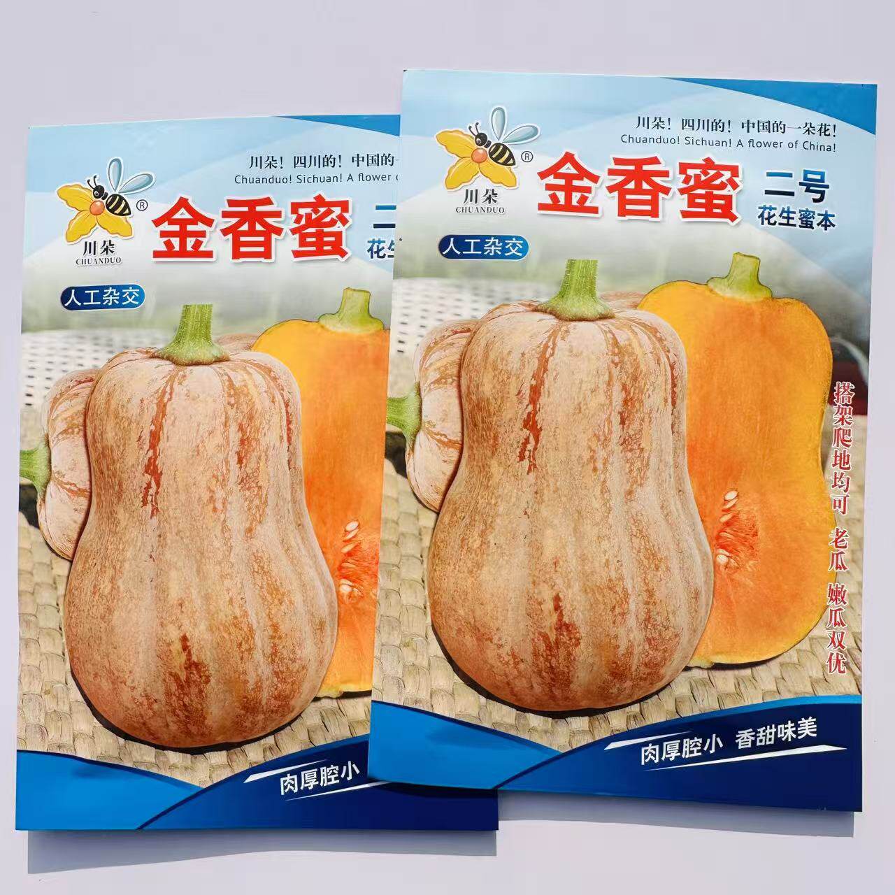 金香蜜二号南瓜种子花生胖墩小南瓜春播嫩老瓜食用味面甜蜜本种子
