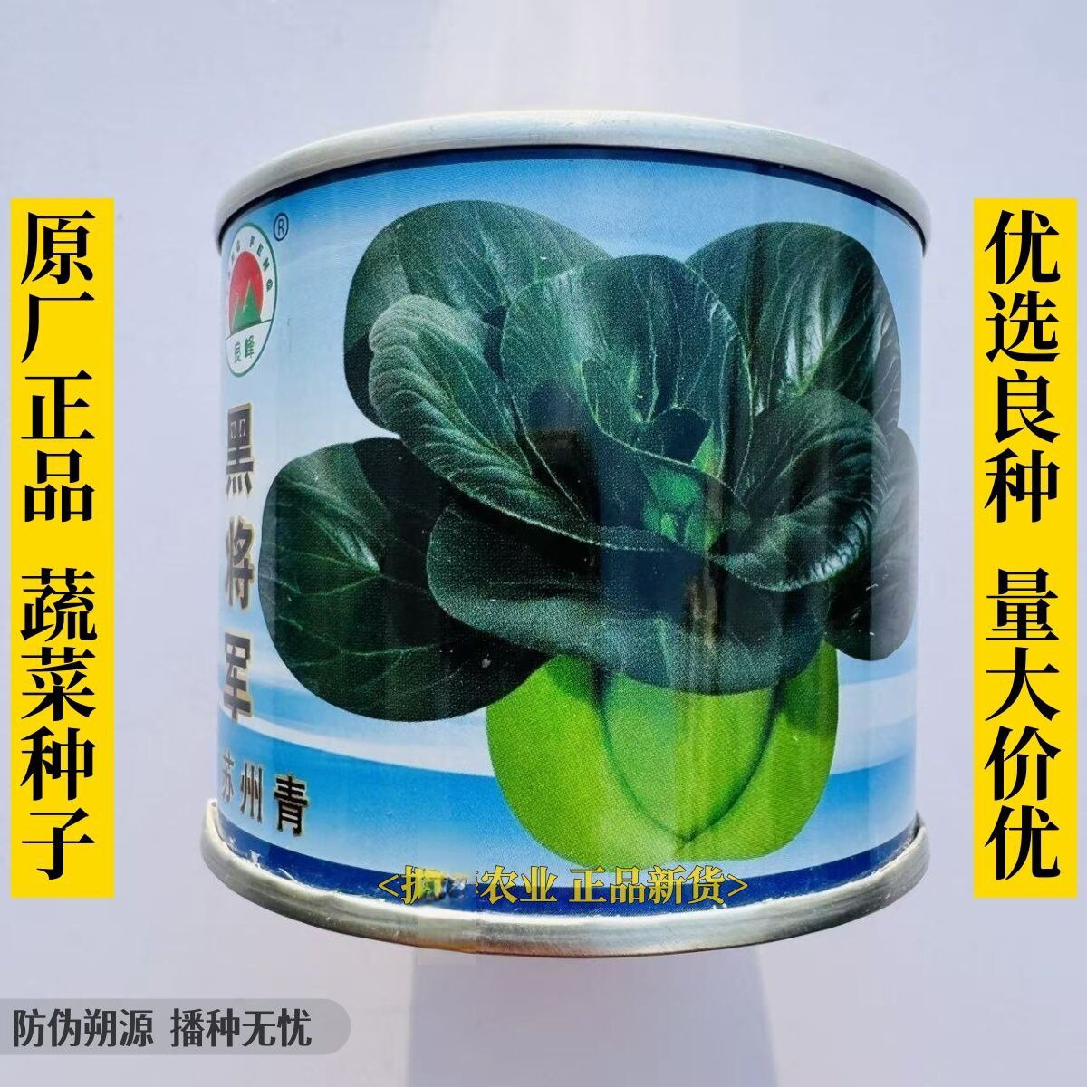 良峰黑将军苏州青种子 叶色深绿叶柄宽扁束腰青菜种籽春秋季播
