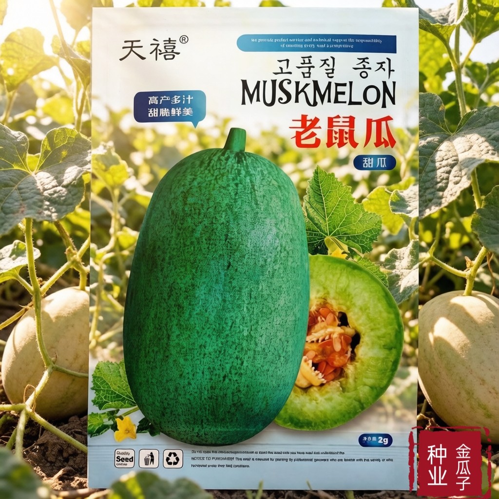 老鼠瓜种子上海甜瓜种籽老品种香瓜种籽春季青皮酥瓜水果种孑超甜