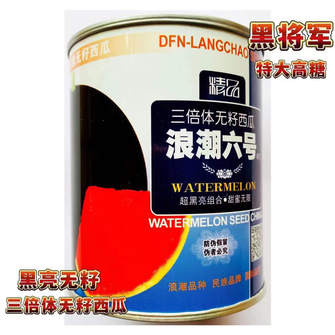 黑皮无籽大果西瓜种子耐重茬