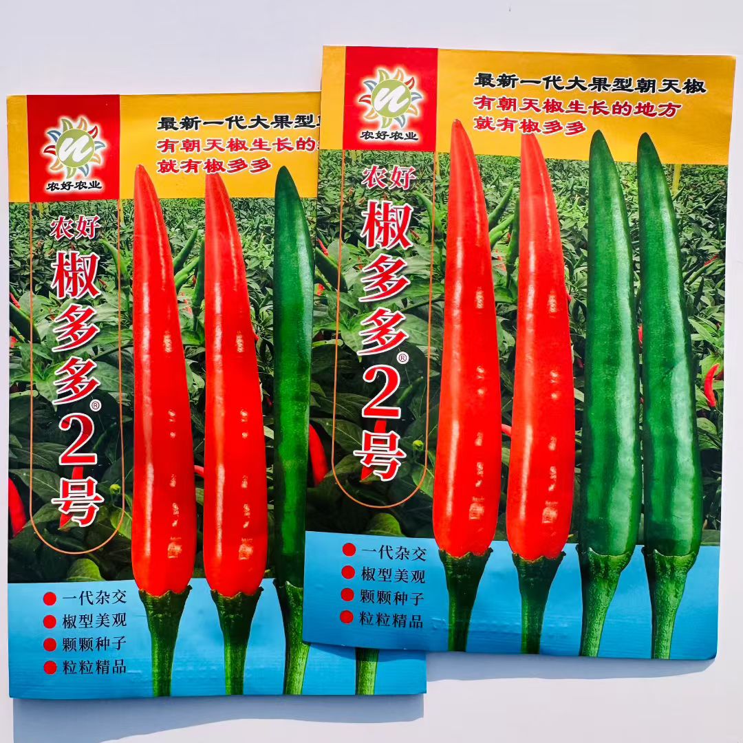 椒多多2号朝天椒种子大果中早熟朝天椒种子高产卖相好小米辣辣椒