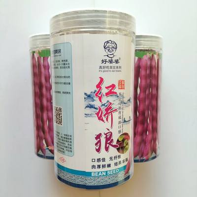 红娇狼架豆种子荚肉厚无筋无纤维芸豆角籽高产抗病耐寒庭院春秋播