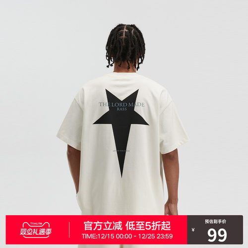 星星短袖RASS复古情侣装