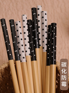 ins风波点竹筷子天然竹木