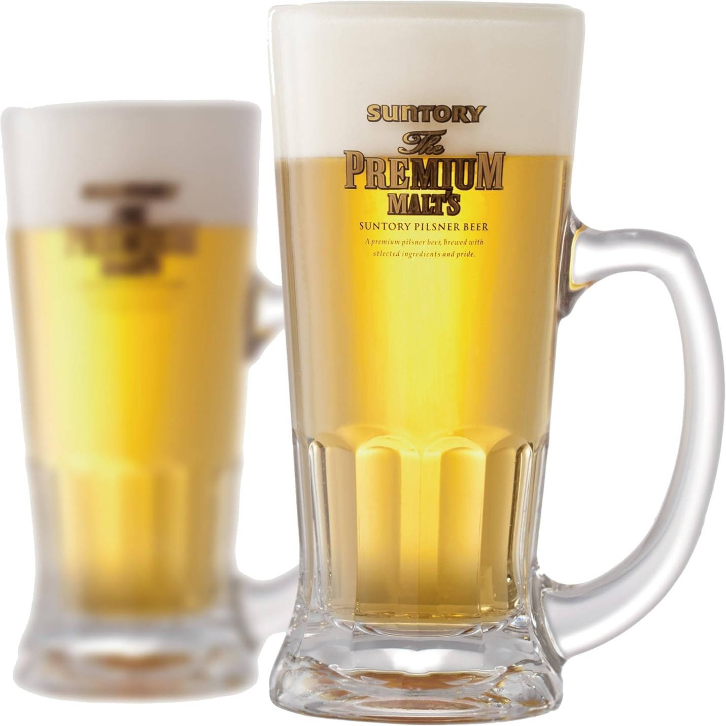 日本直邮三得利啤酒杯380ml premium malts 下单请提供清关信息