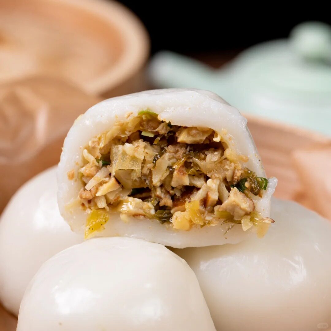 粮觅桐庐米粿团子早餐半成品雪菜糍粑传统糕点笋丝雪菜米果点心