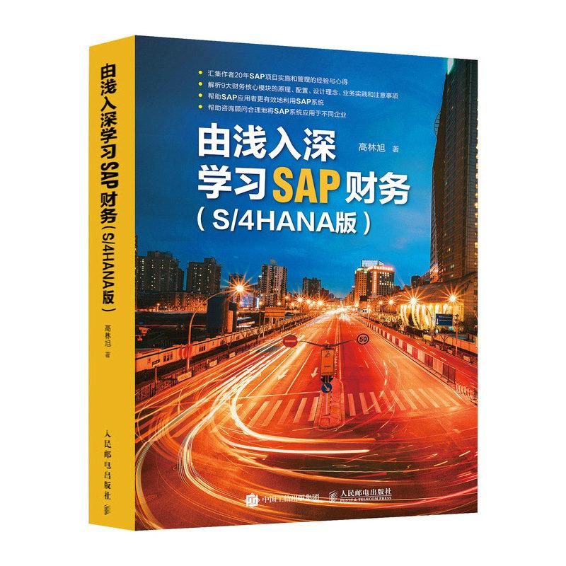 由浅入深学习SAP财务 S4HANA版 SAP财务教程 财务分析 ERP系统财务顾问会计教程书籍