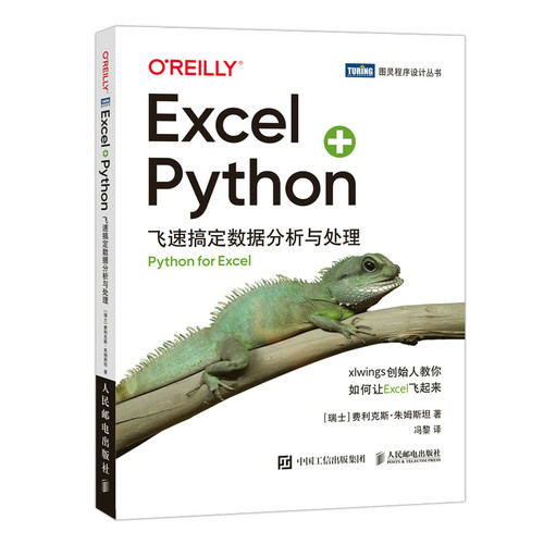 Excel+Python飞速搞定数据分析与处理 xlwings数据处理分析Python编程 Excel办公自动化零基础