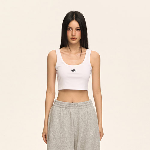 CLIMAXVISION刺绣吊带背心