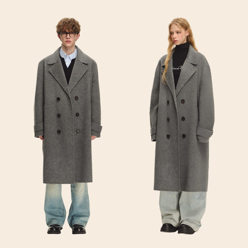 CLIMAXVISION双面呢羊毛大衣