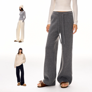 女奶奶裤 CLIMAX VISION舒弹软糯北极绒加厚保暖针织休闲直筒长裤