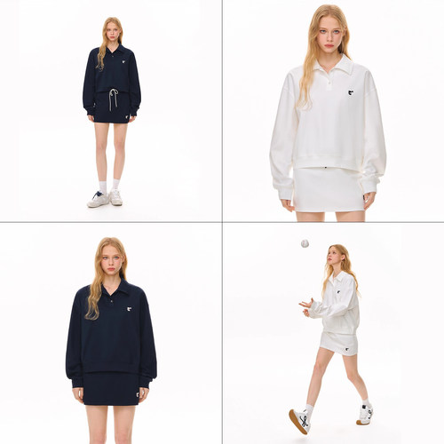 CLIMAX VISION城市运动风冰爽su干polo长袖T恤/轻盈休闲半身短裙