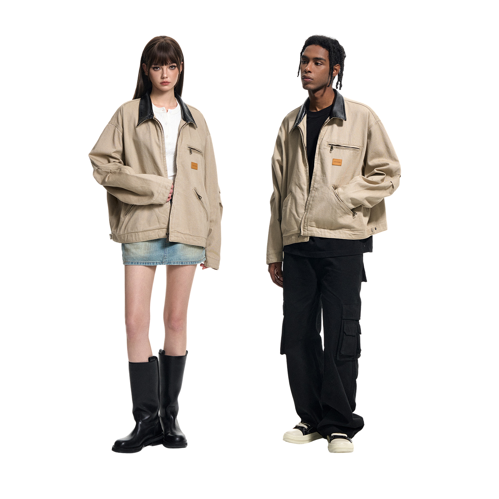 CLIMAXVISION廓形短款工装夹克