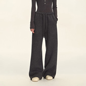 抽绳长裤 CLIMAX VISION极简ROW风斜纹羊毛混纺肌理感微香蕉裤