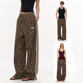 CLIMAX 子 休闲裤 VISION星星刺绣条纹织带复古豹纹直筒裤 情侣装