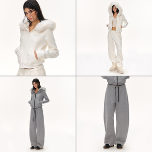 加绒弯刀卫裤 外套 VISION保暖双面绒可脱卸毛领连帽开衫 CLIMAX