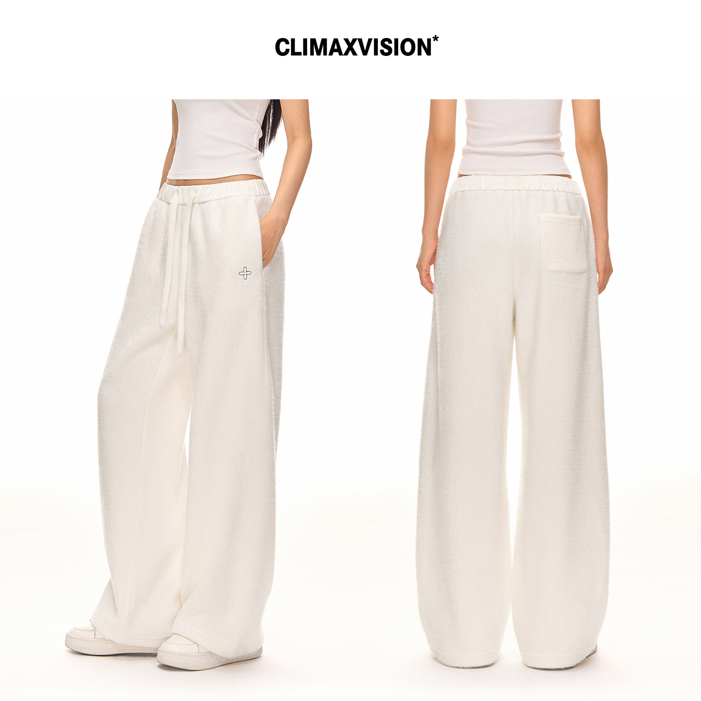 CLIMAX VISION保暖锁温绒绒裤/亲肤软糯毛绒长裤女宽松百搭直筒裤