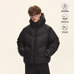CLIMAX VISION云朵零压超蓬泡芙连帽羽绒服男加厚保暖面包服外套