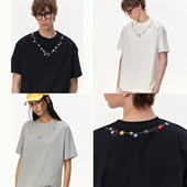 T恤情侣装 CLIMAX VISION花卉蔓藤项链短袖 纯棉舒适圆领tee
