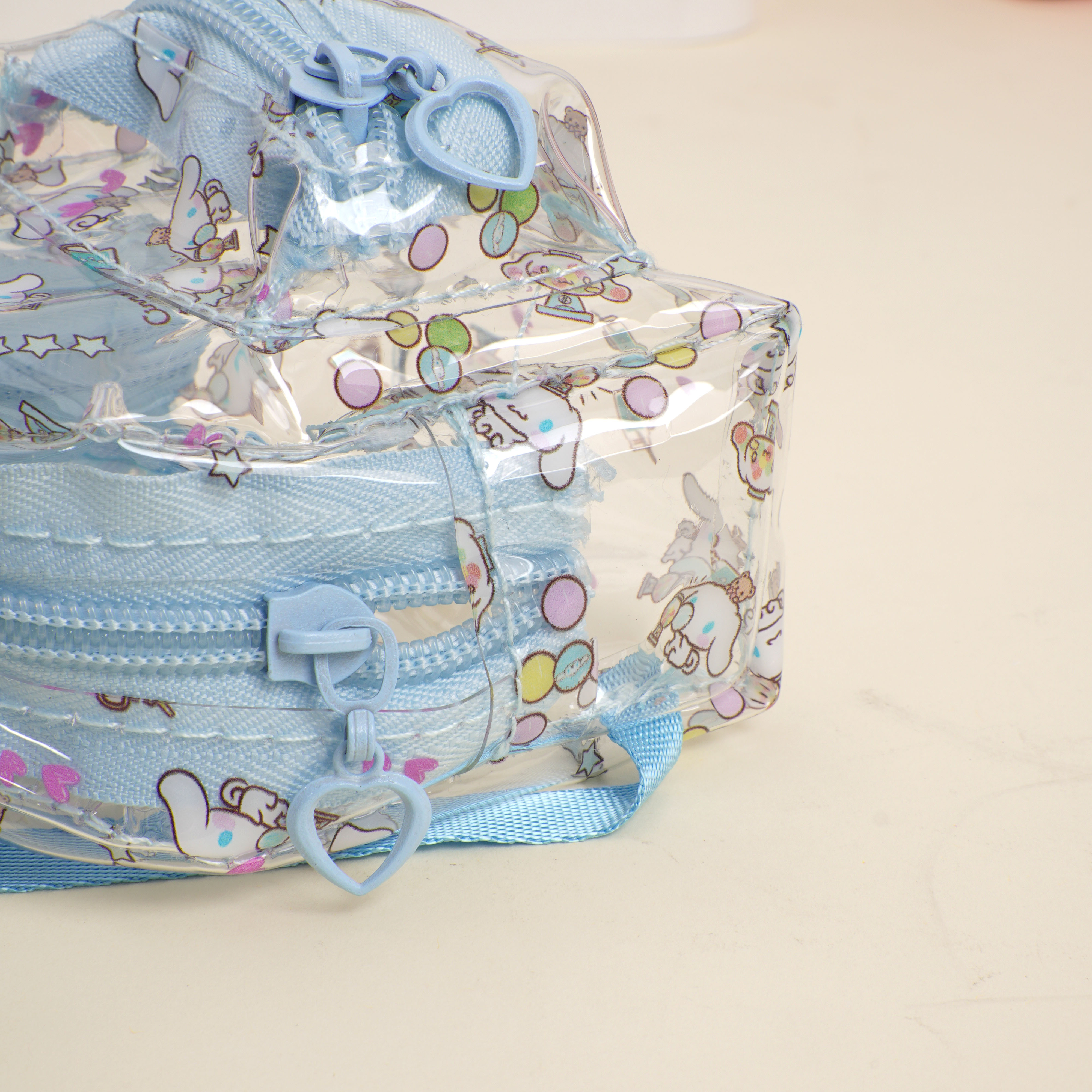 pvc透明零钱包新款卡通小书包迷你钱包可爱库洛米女生便携耳机包