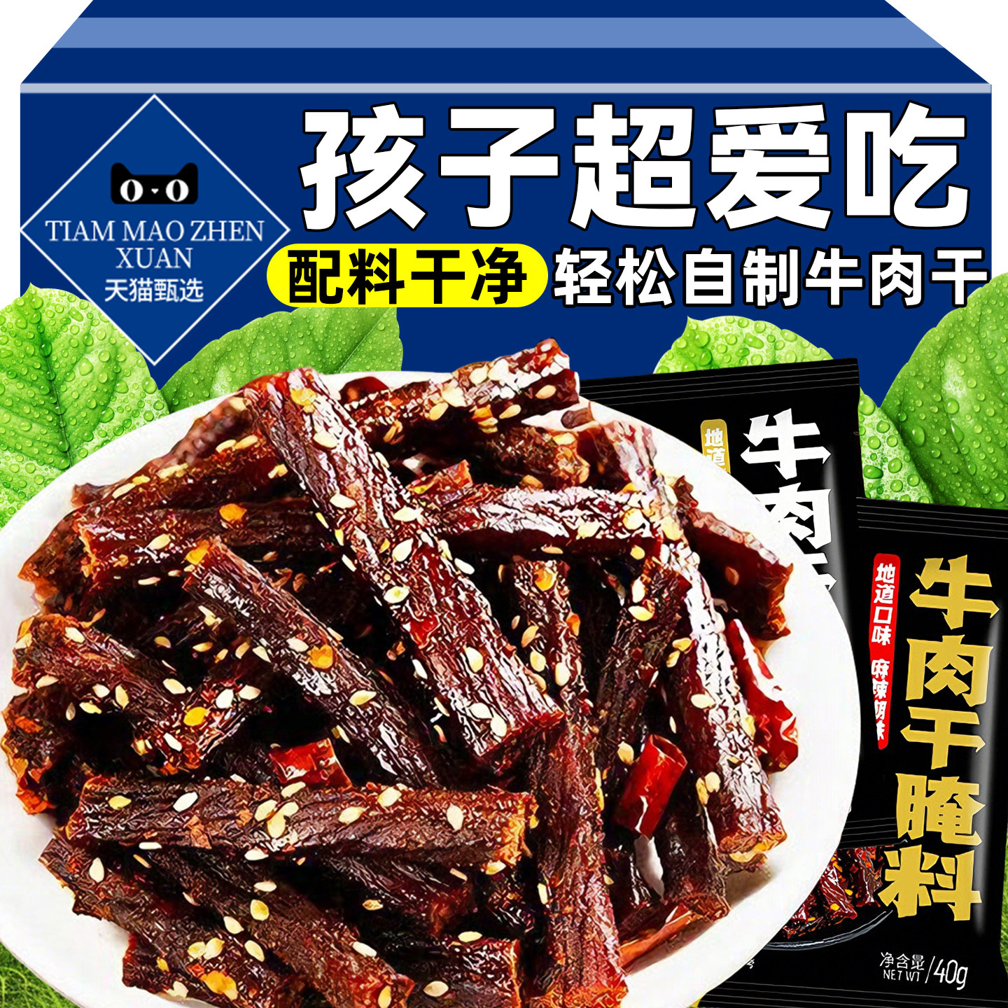 牛肉干腌制料腌牛肉干专用调料自制香辣五香麻辣风干肉猪肉干腌料